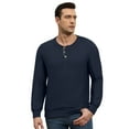 thumbnail image 2 of FEDTOSING Mens Waffle Henley Shirts Long Sleeve Fall Comfy T-Shirts Button Down V Neck Casual Pullover, 2 of 6