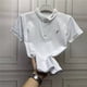 thumbnail image 3 of Camiseta polo lisa para hombre, elegante camiseta holgada, ropa informal, venta al por mayor, camisetas vintage con cuello para hombre, ropa urbana original, 3 of 4
