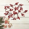 thumbnail image 3 of Branches de Baies Rouges 3 Types Matériau en Mousse de Fil pour Festival Mariage Bricolage Couronne Photographie Déco, 3 of 6