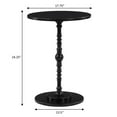 thumbnail image 3 of Pemberly Row Contemporary Spindle Table in Black Wood Finish, 3 of 5