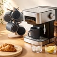 thumbnail image 2 of Famiware 6 Pieces Stoneware 16oz Mug Set, Matte Dark Charcoal, 2 of 6