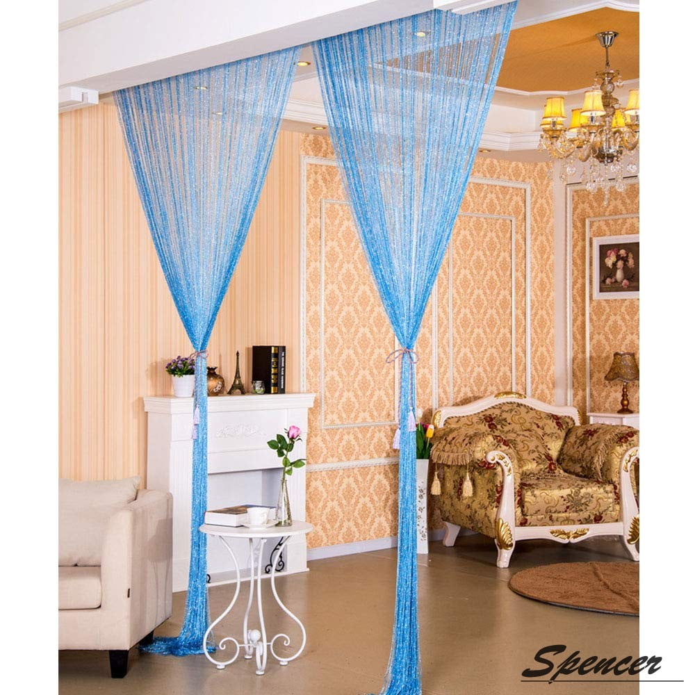Spencer 1x2m Door String Curtain Drops Beads Wall Panel Fringe