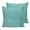 Teal Green, variant on Dark Green 24x24 Pillow Covers Set of 2, Farmhouse Burlap Solid Green Modern Linen Texture Throw Pillow Covers Decorative Couch Cushion Case, Microfiber Square Pillowcases for Bedroom Living Room