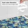 thumbnail image 5 of Fuzoiu Hawaiian Style Print Absorbent, Reversible Microfiber Dish Drying Mat for Kitchen, Dish Drying Pad for Dishes, Utensils, Pots and Pans, Extra Large 18 Inch x 24 Inch, 5 of 7