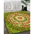 thumbnail image 3 of Ahgly Company Machine Washable Indoor Round Transitional Dark Bronze Brown Area Rugs, 5' Round, 3 of 7