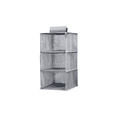 thumbnail image 6 of Hanging Closet Organizer - Heavy Duty Material, Sturdy Interior Shelves - Closet Storage, Grey Heather, 6 of 6