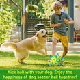 thumbnail image 2 of Pelota de fútbol QDAN de juguete para perros, duradera, para perros medianos y pequeños, 20 cm, 2 of 6
