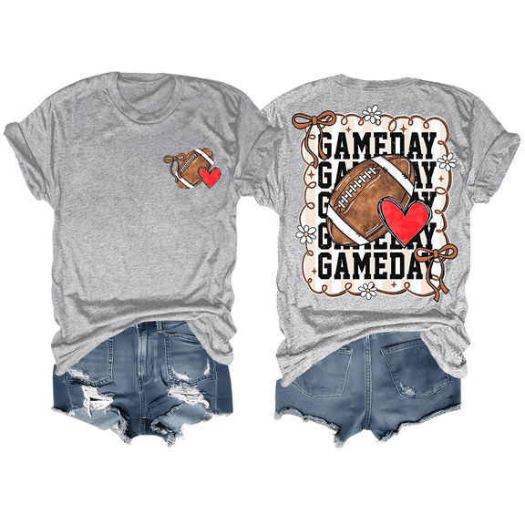 Football Game Day Shirt Game Day Coquette T-Shirt