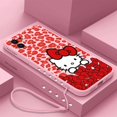 thumbnail image 3 of Sanrios-funda de teléfono con dibujos animados de Hello kitty, bonita funda con correa de mano para iPhone 15, 14, 13, 12, 11 Pro Max, Mini, X, XR, XS MAX, SE20, 8, 7 Plus, 3 of 5
