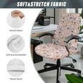 thumbnail image 5 of SCRAWLGOD Cat Fish Flower Stars Love Valentine's Day Elastic Office Chair Cover Comfy Universal Easy to Install Computer Chair Slipcovers Dustproof Rotating Chair Cover, L, 5 of 7