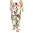 thumbnail image 1 of Balery Birds And Flowers Pantalones de pijama para mujer, pijamas ultraligeros, pantalones de estar por casa-Small, 1 of 6