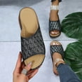 thumbnail image 6 of asdoklhq Women's Slippers,Summer Ladies Wedge Heel Slippers Sandals Casual Thick Bottom Carved Women's Shoes, 6 of 7
