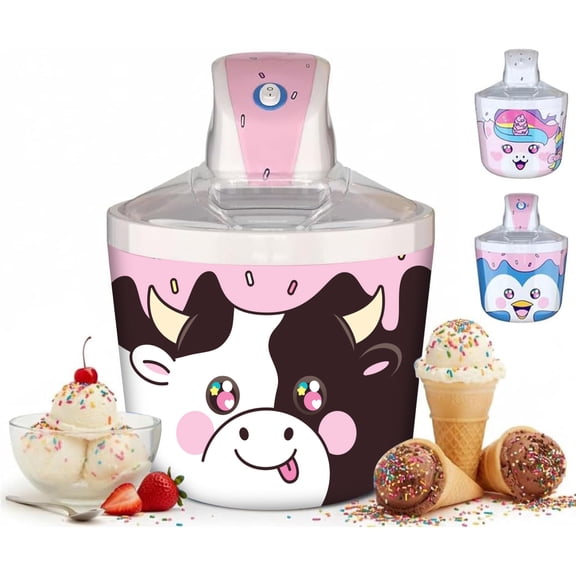 Cooler Concepts Cow 1.2 qt Frozen Yogurt, Sorbet & Ice Cream Maker