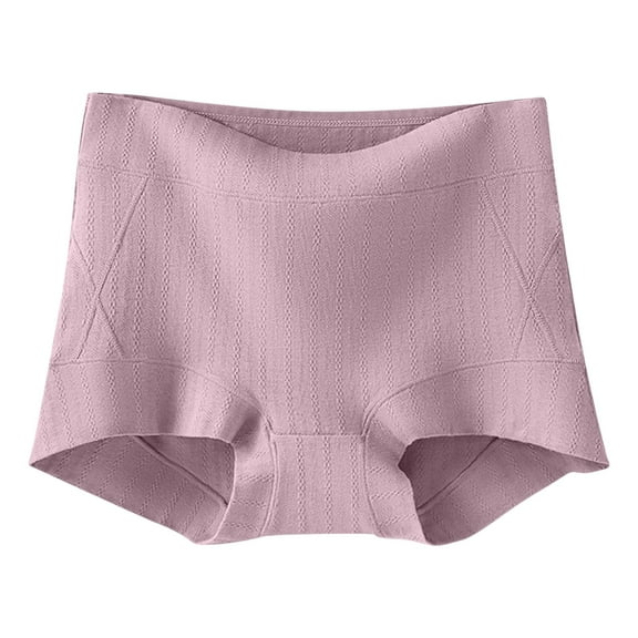 Seamless Cotton Underpants for Womens Breathable Lace Trimmed High Waisted Triangular Underwear For Women