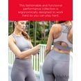 thumbnail image 5 of Wellfit Women's High-Waist Metallic Print Scrunch Butt Performance Leggings (S, Gray), 5 of 7