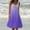 Purple#5, variant on pstuiky Sundresses for Women , Slip Dress Solid Color Sleeveless Crew Neck Sundresses Knee Length Dresses Vacation Dresses for Women Graduation Army Green L