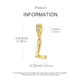 thumbnail image 6 of MULA Original S925 Sterling Silver Alphabet Letter L Charms Gold Plated Pave AAA CZ DIY Pendant fit Bracelets Gift for Women with Pouch, 6 of 6