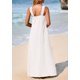 thumbnail image 2 of Vestido de verano PRETTYGARDEN para mujer 2025 con tiras holgadas, blanco, 2 of 8