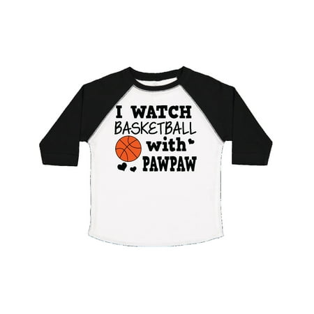 

Inktastic I Watch Basketball with Pawpaw Gift Toddler Boy Girl T-Shirt