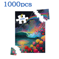 thumbnail image 2 of 1000pcs Adult Puzzle, 29.4*19.6 Inches Large Size, Seaside Flowers Design, Perfect for DIY Creative Fun with Family and Friends., 2 of 9