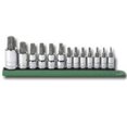 thumbnail image 1 of KD Tools KDT80725 13 Piece 1/4  3/8  and 1/2 Inch Drive Tamper Proof Torx Socket Set, 1 of 2