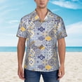 thumbnail image 4 of Lsque Colorful Mandalas pattern Hawaiian Shirt for Men, Unisex Summer Beach Casual Short Sleeve Button Down Shirts-3X-Large, 4 of 9