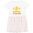 thumbnail image 3 of Inktastic 3rd Birthday Duck Quacktastic 3 Year Old Girls Toddler Dress, 3 of 5