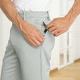 thumbnail image 4 of LRD Mens Slim Fit Performance Stretch Golf Pants - 30 x 32 Gray, 4 of 6