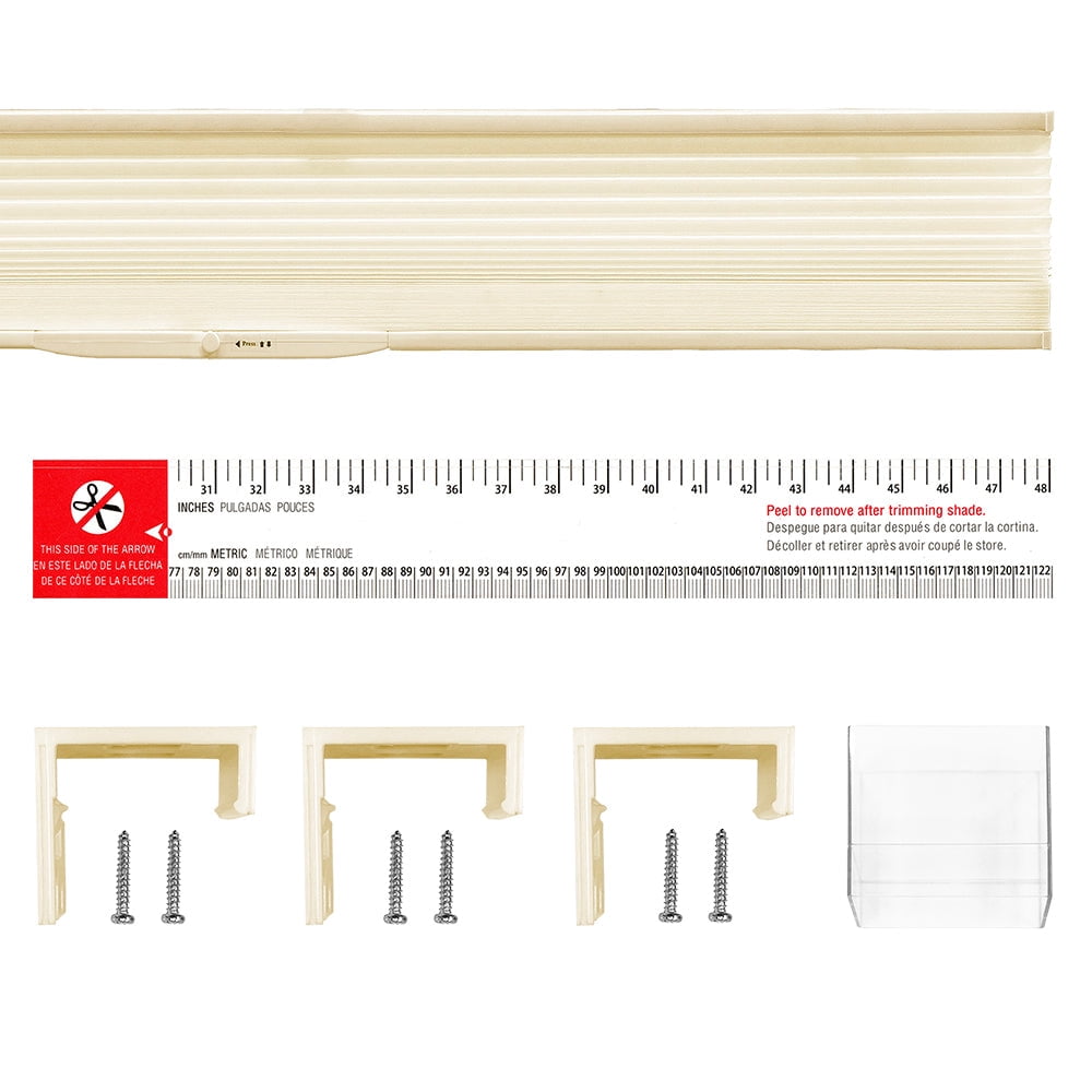 Lumi Cordless White/ Ivory/ Mocha Honeycomb POP Shades Light Filtering 48 W x 64 H Inches - Ivory