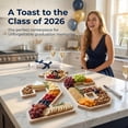 thumbnail image 2 of 2026 Graduation Decorations - Wood Number 26 Charcuterie Board with Grad Tray, Class of 2026 Graduation Party Supplies, Large Wood Food Serving Trays for Meat Fruit Cheese Snacks and Desserts, 2 of 9