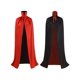 thumbnail image 1 of Adult Velvet Cape Cloak with Collar Medieval Costume Witch Witchcraft Vampire Costume Full Length Dress Coat, 1 of 5