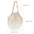thumbnail image 2 of Mesh Bag String Shopping Bag Long Strap Handbag Reusable Fruit Storage Handbag Totes Net Bag, 2 of 9