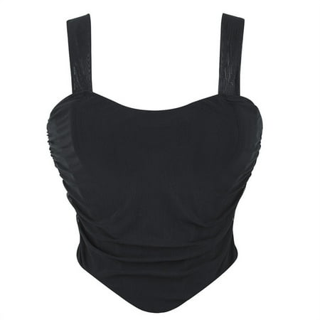 UPPADA Corset with Straps Clearance Womens Bustier Tops Plus Size Corset Top with Straps Lace up Corset Tops Mesh Bodysuit Vintage Overbust Corset Bustier Court Push up Shapewear