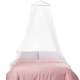 thumbnail image 1 of Forma redonda superior mosquitera cama dosel niños mosquitera para cama de 1,5 m (blanco), 1 of 8