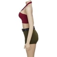 thumbnail image 3 of Women Sexy Halter Neck Crop Top Shorts Set Outfits, 3 of 7