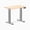 Maple / Grey, variant on Desky Dual Mini Hardwood Sit Stand Desk - White Ash / 40 X 24 Inches / White
