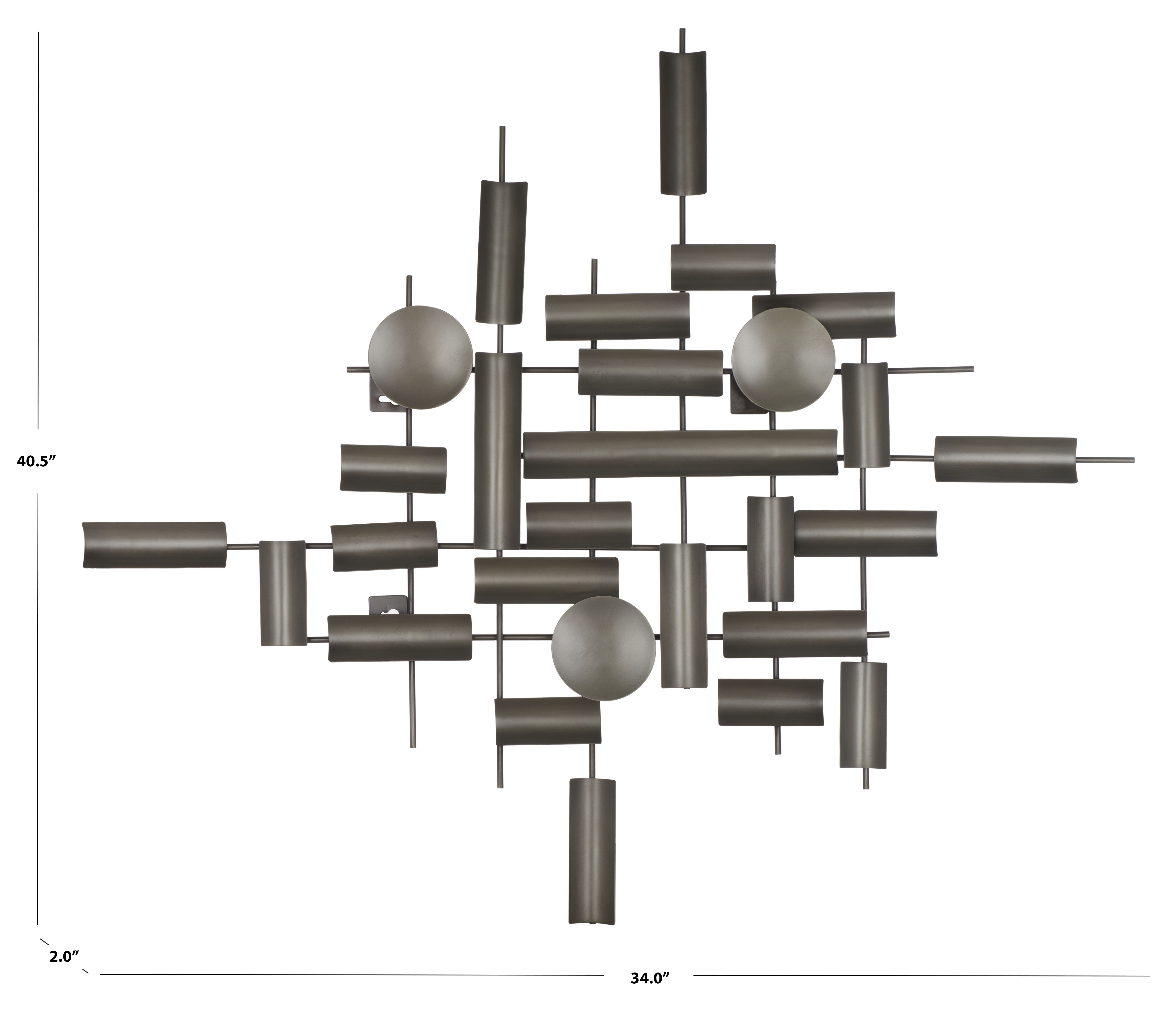 Safavieh Nevaeh Modern Antique Silver Iron Wall Décor
