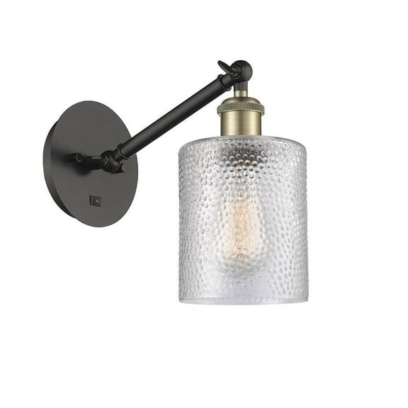 317-1W-BAB-G112-LED-Innovations Lighting-Caledonia - 1 Light Wall Sconce In Industrial Style-11.38 Inches Tall and 5.3 Inches Wide Black Antique Brass