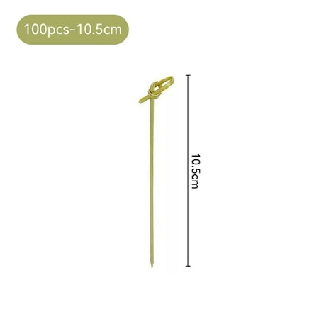 

Bamboo Knot Picks Long Fancy Toothpicks for Cocktail Party 10.5cm