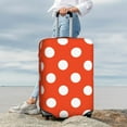 thumbnail image 5 of Cauagu Orange And White Polka Dot1 Print Travel Luggage Cover,Travel Dust-proof Suitcase Cover Softside Suitcase Protector for 18-32inch,Not Included Suitcase, 5 of 8