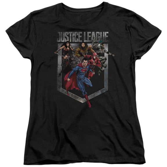 Justice League Movie - Charge - Women's Short Sleeve Shirt - Small