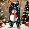 thumbnail image 2 of Christmas Lounge Pants for Men Vacation Ugly Graphic Pajama Bottoms Xmas Relaxed Fit Drawstring Pajamas Pants, 2 of 4