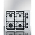 thumbnail image 1 of Summit Appliance WTL033S 24 in. Wide 4-Burner Gas Cooktop, White, 1 of 1