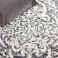 thumbnail image 6 of SAFAVIEH Precious Darrin Quatrefoil Area Rug, Black/Ivory, 4' x 6', 6 of 8