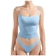 thumbnail image 1 of Camiseta sin mangas sexy de cuello cuadrado y tirantes ajustables para mujer - XS-XL, 1 of 8