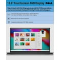 thumbnail image 5 of Dell Inspiron 15 Business Laptop, 15.6" FHD Touchscreen, Intel 10-Core i7-1355U, 32 GB RAM, 1 TB SSD, Office Pro Lifetime License, Intel Iris Xe GPU, Webcam, Wi-Fi 6, Windows 11 Pro, w/Accessories, 5 of 5