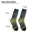 thumbnail image 2 of Naloa Peaceful Deer Lily Pond Kids Socks Unisex Kids and Toddlers' Crew Socks, ,1 Pairs, 2 of 5