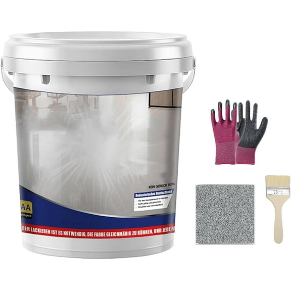 Vansen Floor Paint, Epoxy Colored Sand Floor Paint, High Gloss Marble Finish Epoxy Floors Coating, Wear-Resistant Anti-Slip Self-Leveling Epoxyfloor Paints, Waterproof (Covering 3 square feet,B#)