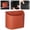 Orange, variant on Car Trash Bag - Waterproof Vehicle Trash Can - Portable Car Garbage Holder for Cup Holder - 1 Bag - Black
