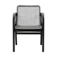 thumbnail image 3 of Brighton Outdoor Patio Dining Chair in Dark Eucalyptus Wood and Grey Rope, 3 of 12